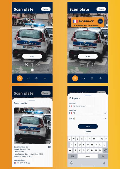 license plate recognition app